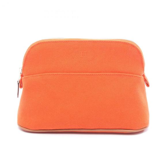 HERMES Brown Leather Pouch - Picture 1 of 5